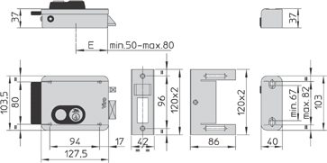 Elketromechaninė spyna 8973 V97+